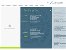 Tablet Screenshot of holz-consulting.de